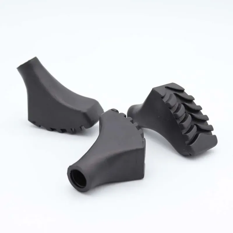 Diez protectores de goma negra para puntas de bastones – Goma para cubrir la punta