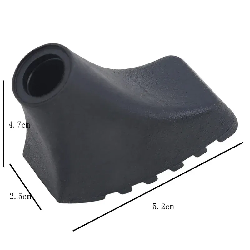 Diez protectores de goma negra para puntas de bastones – Retira la goma gastada