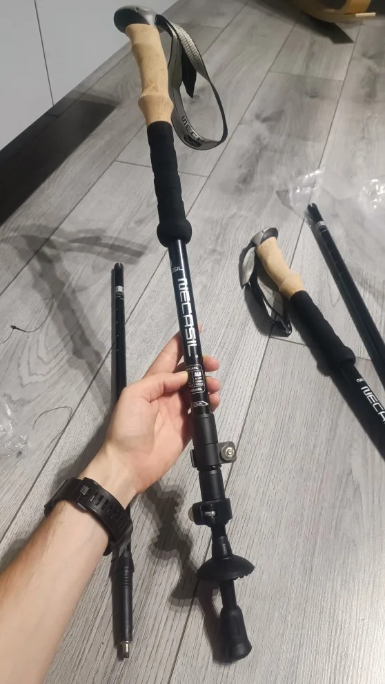 Foto de un comprador: Bastón para adulto mayor y senderismo: par telescópico