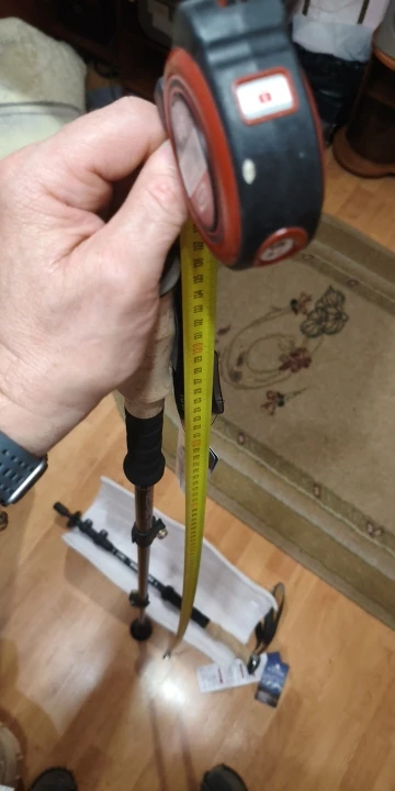 Foto de un comprador: Bastón para adulto mayor y senderismo: par telescópico
