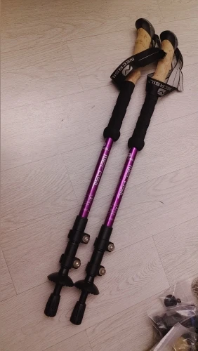 Foto de un comprador: Bastón para adulto mayor y senderismo: par telescópico