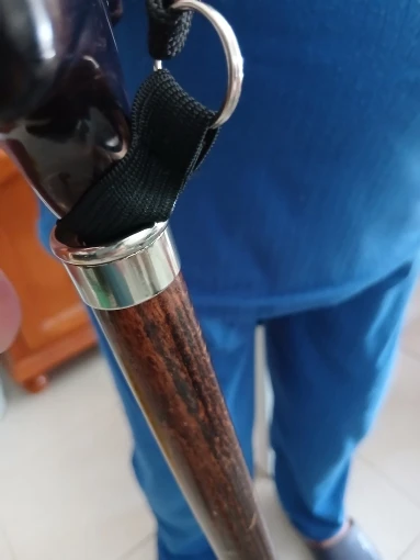 Foto de un comprador: Correas para bastón negras de nailon, paquete con 6 piezas