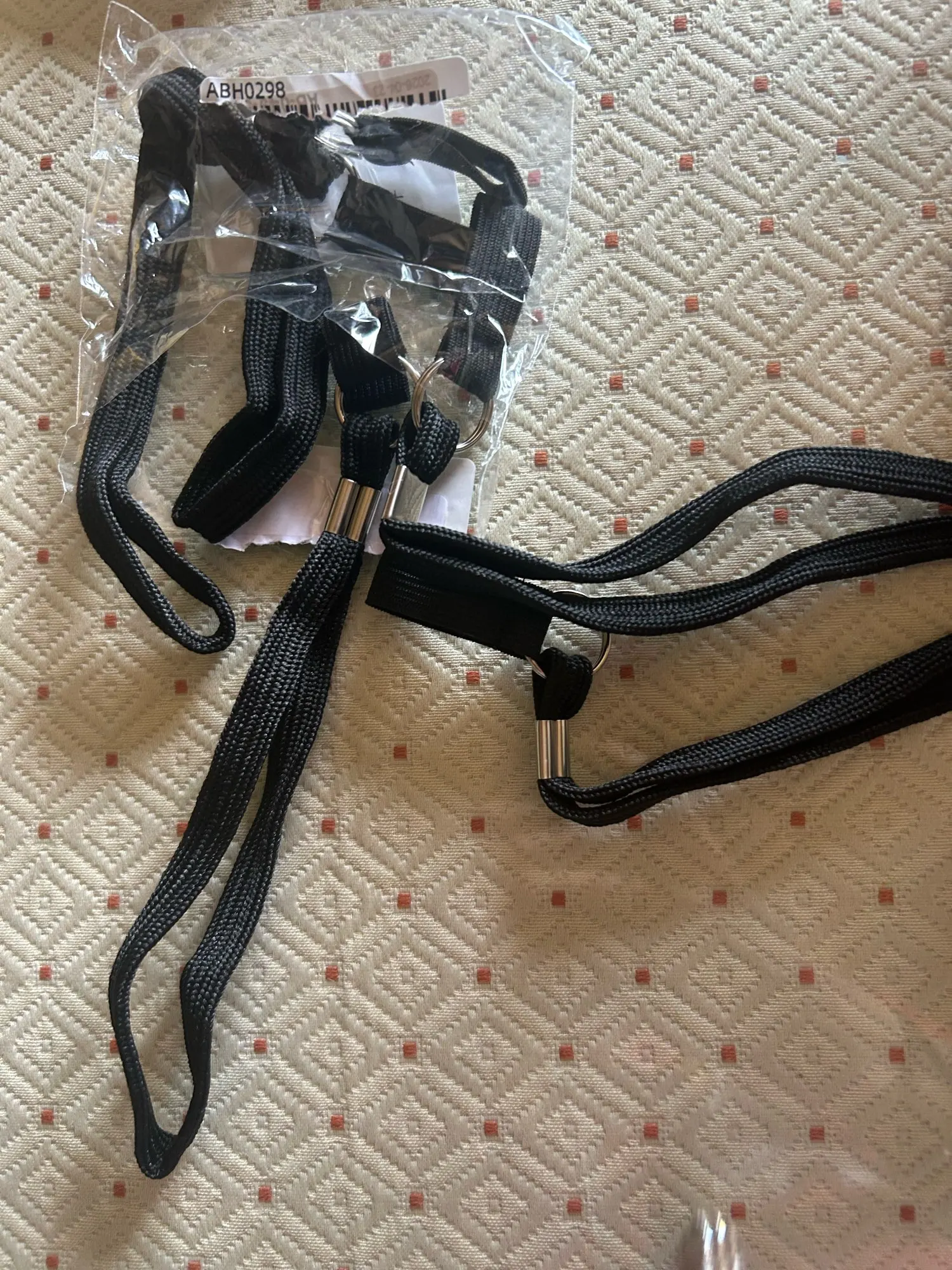 Foto de un comprador: Correas para bastón negras de nailon, paquete con 6 piezas