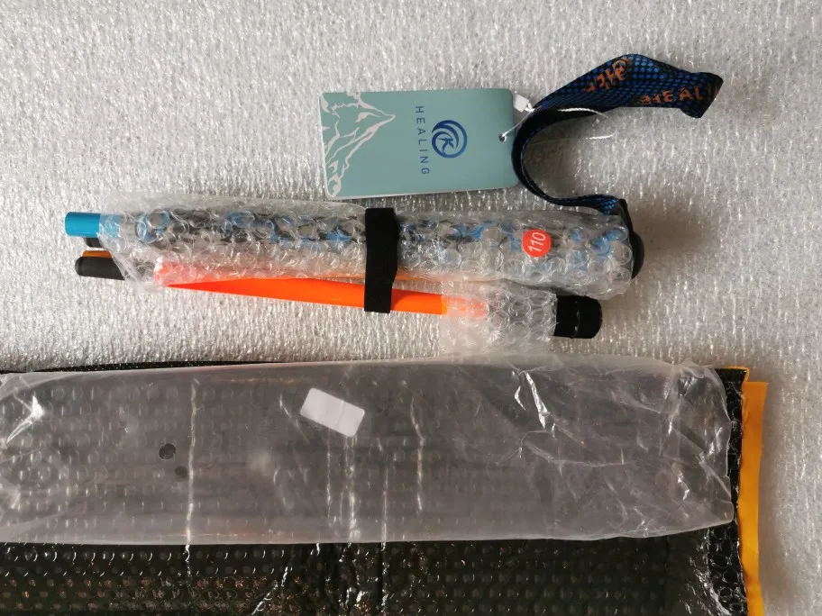 Foto de un comprador: Bastón de fibra de carbono ajustable en cinco secciones