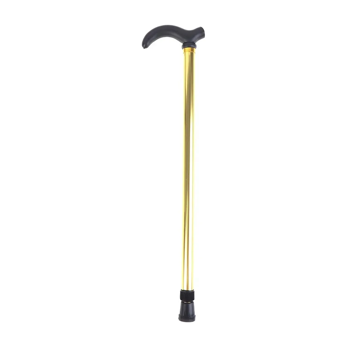 Bastón ortopédico ajustable de aluminio, 75–90 cm – dorado