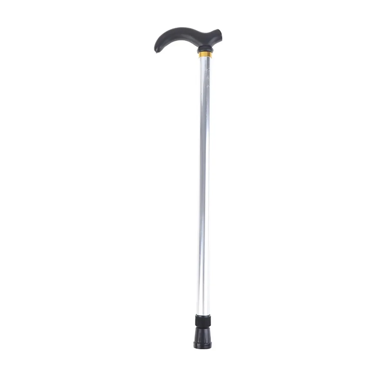 Bastón ortopédico ajustable de aluminio, 75–90 cm – plata