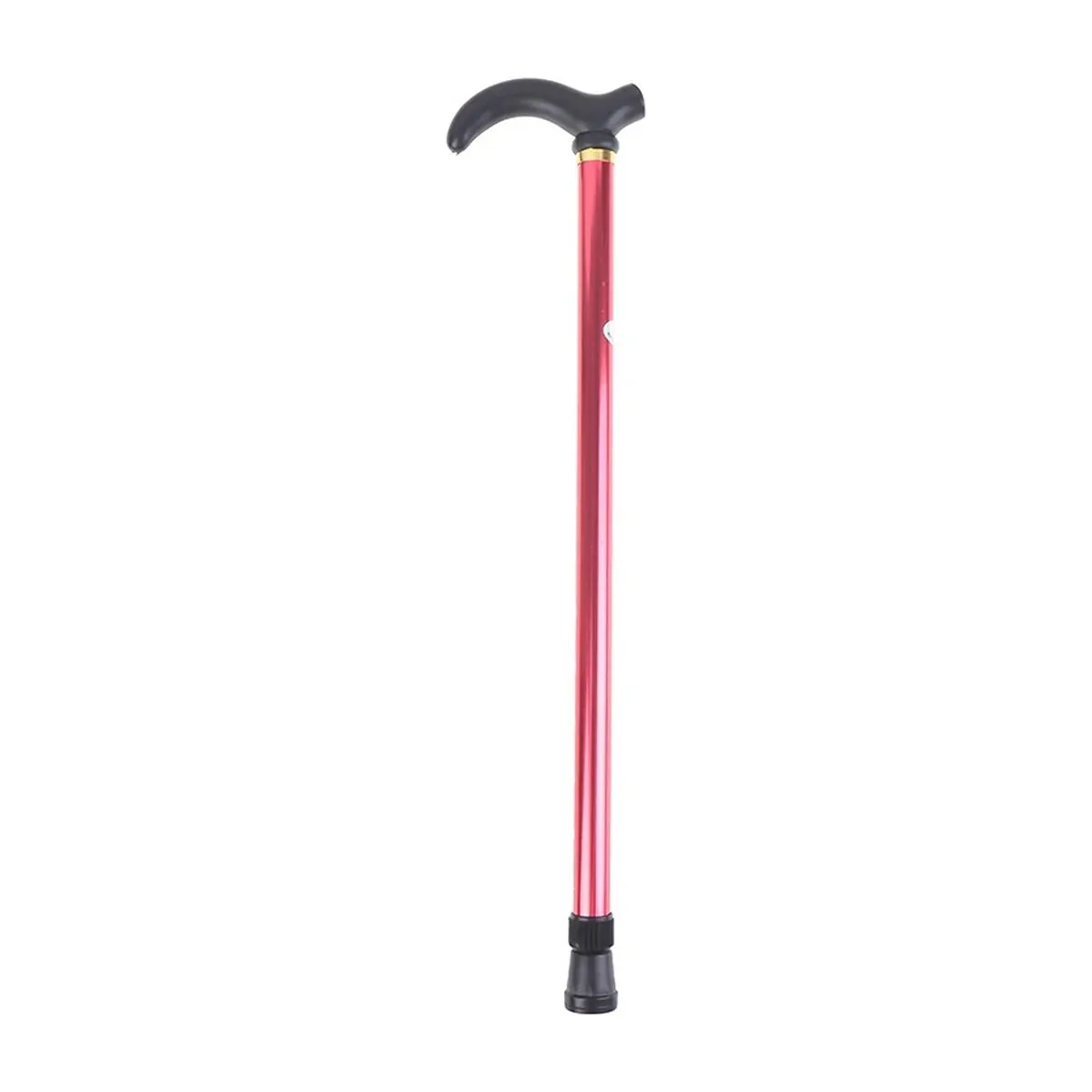 Bastón ortopédico ajustable de aluminio, 75–90 cm – rojo