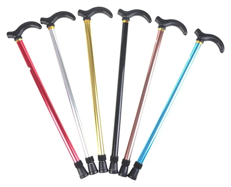 Bastón ortopédico ajustable de aluminio, 75–90 cm