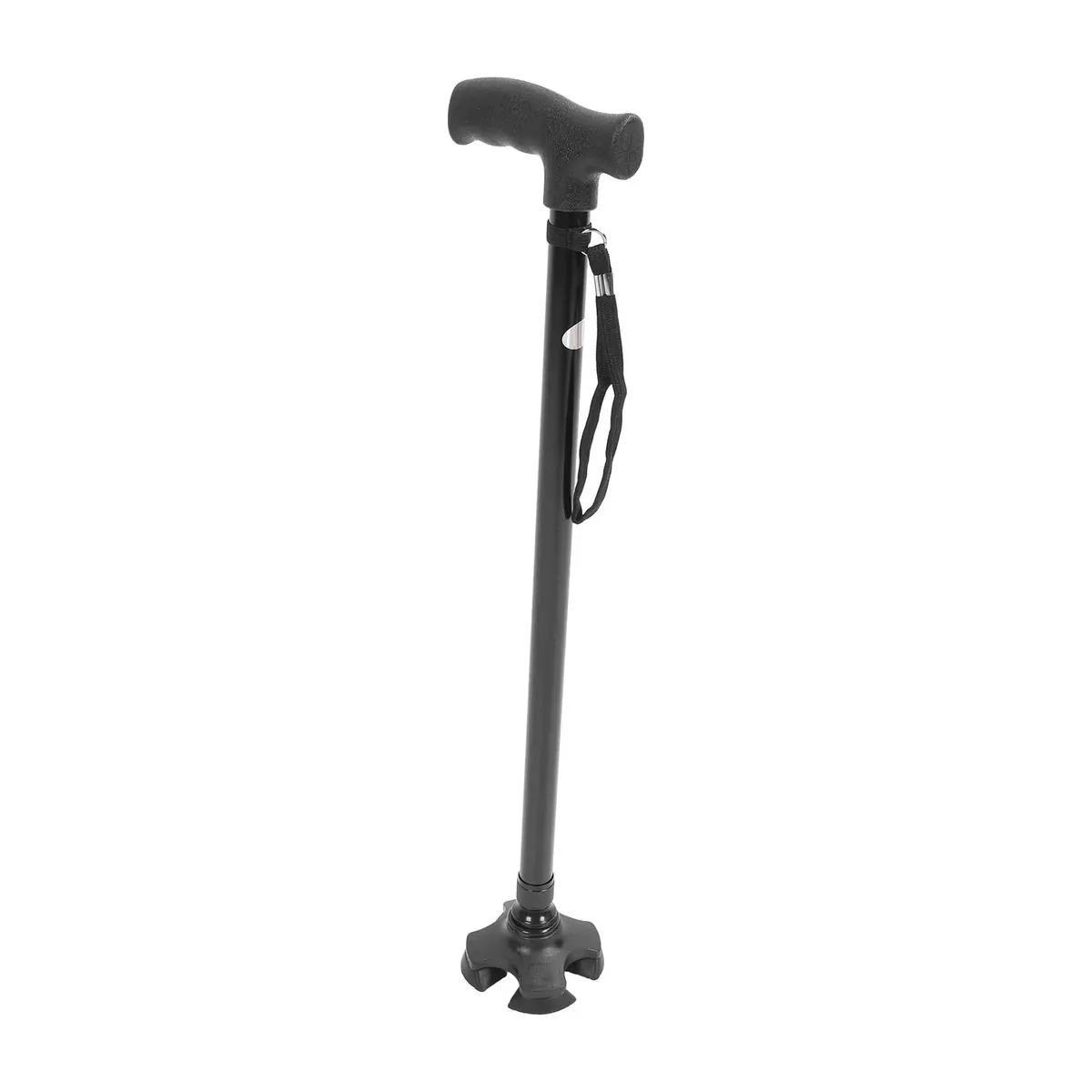 Bastón ortopédico ajustable de cuatro puntas, 58–97 cm – vue 3