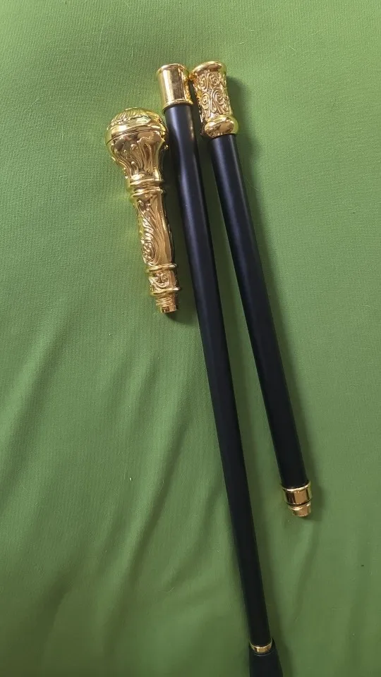 Foto de un comprador: Bastón elegante para mujer dorado con mango redondo