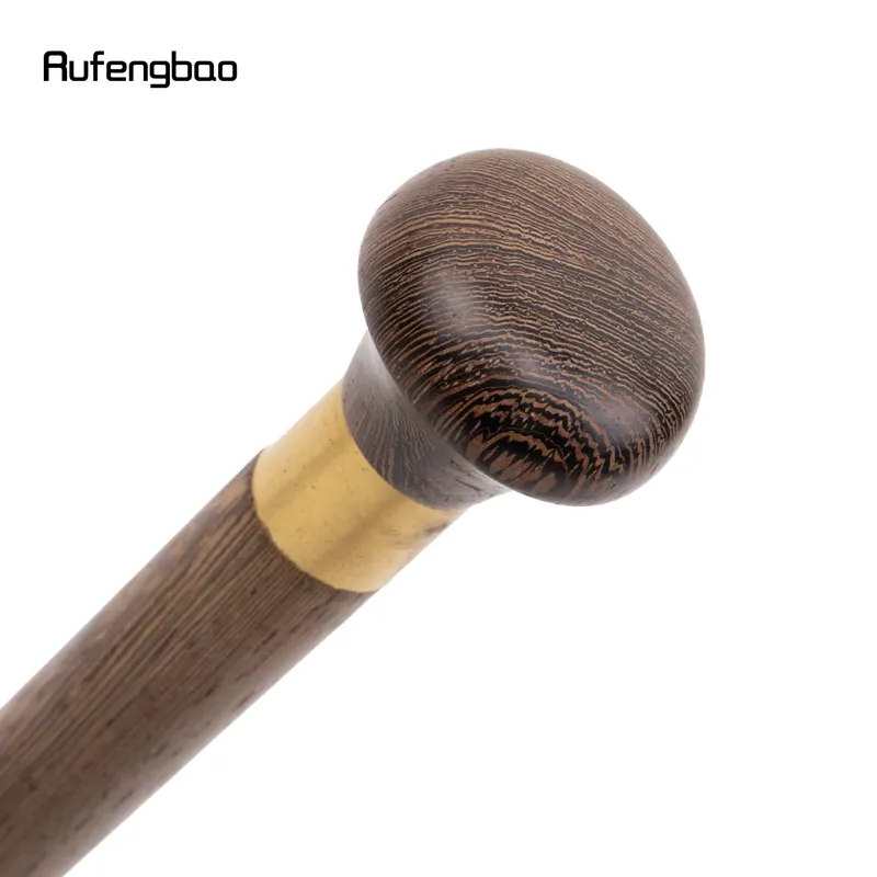 Bastón de madera marrón con mango curvo para vestir – Pensado para vestir o coleccionar