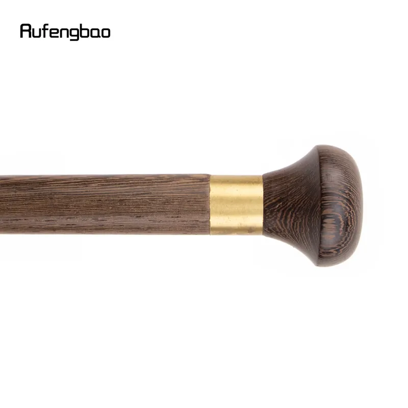 Bastón de madera marrón con mango curvo para vestir – Une los tramos