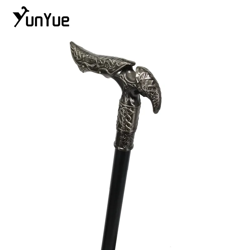 Bastón vintage de metal con empuñadura ornamental – Medida indicada
