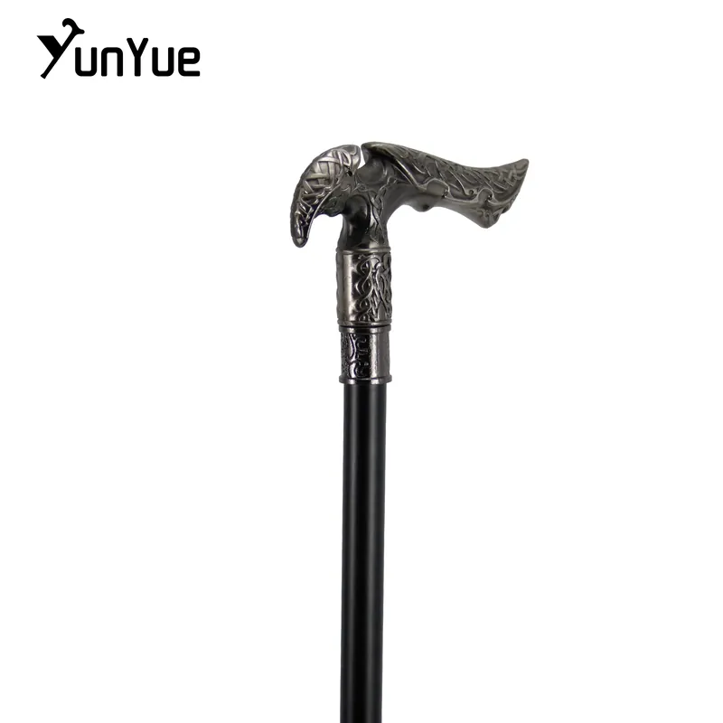 Bastón vintage de metal con empuñadura ornamental – Uso decorativo y de atuendo