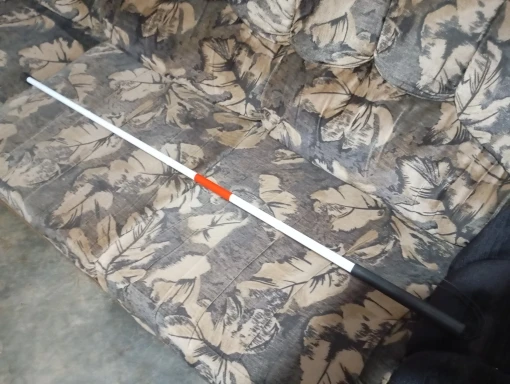 Foto de un comprador: BastÃ³n blanco plegable y reflectante para orientaciÃ³n