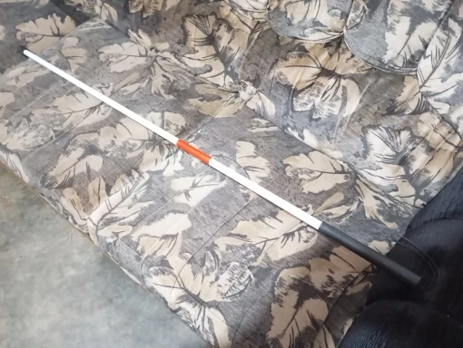 Foto de un comprador: BastÃ³n blanco plegable y reflectante para orientaciÃ³n