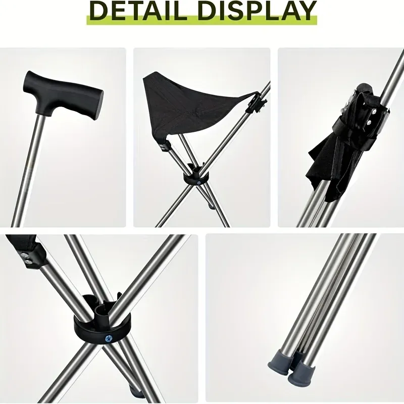 BastÃ³n silla plegable con estructura de acero – Datos por confirmar