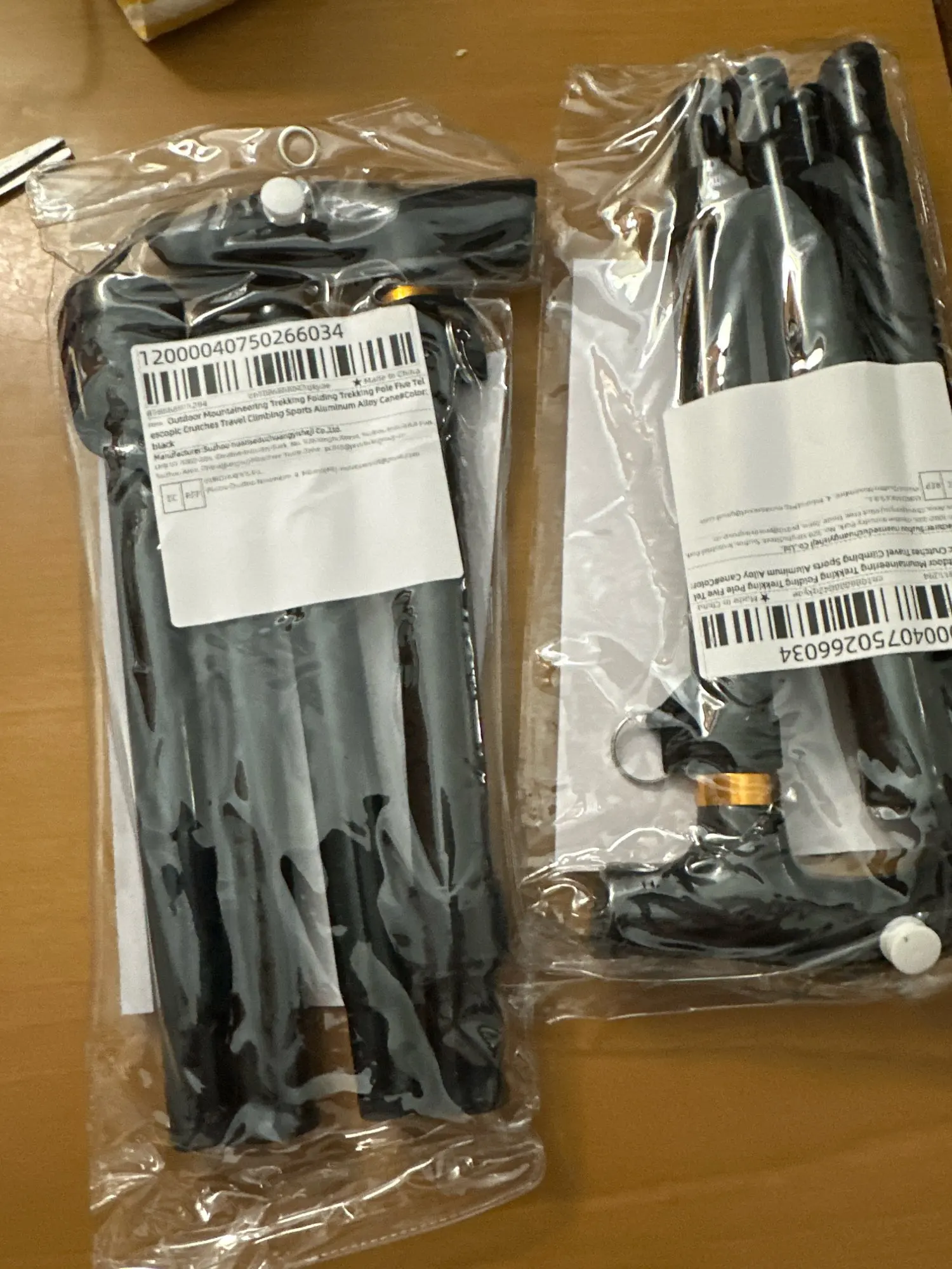 Foto de un comprador: Bastón ortopédico ajustable y plegable de aluminio ligero