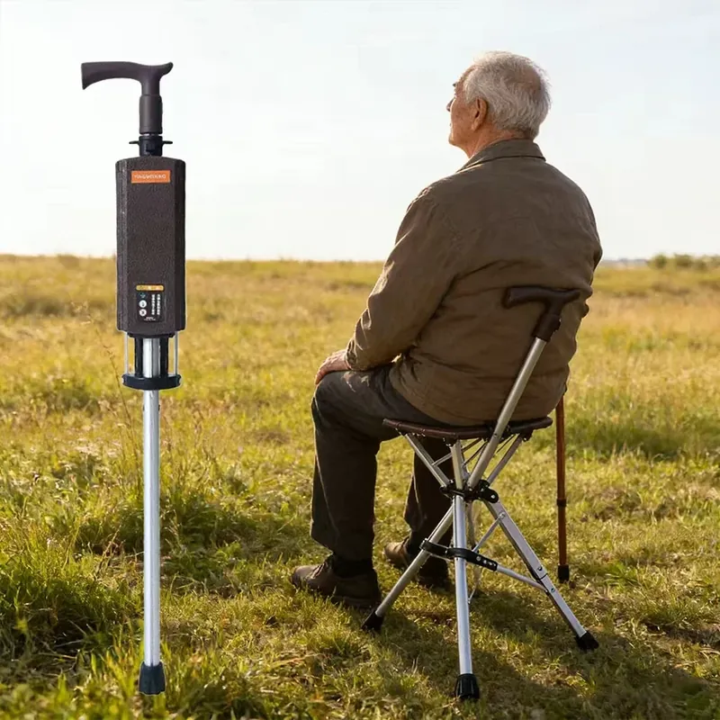 Bastón Plegable con Asiento Bastón Portátil con Capacidad de – vue 1