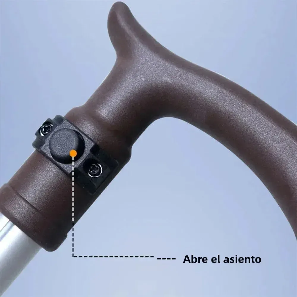 Bastón Plegable con Asiento Bastón Portátil con Capacidad de – vue 2