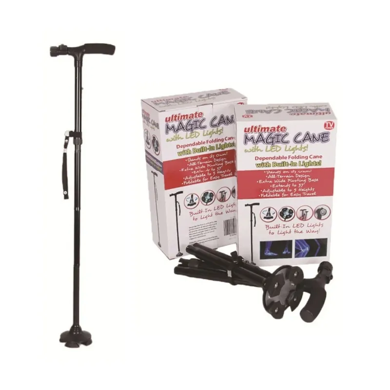 Bastón plegable con luz LED bastón antideslizante ligero y – vue 1