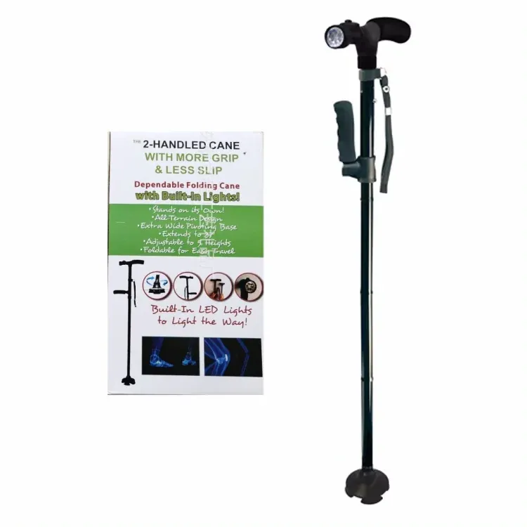 Bastón plegable con luz LED bastón antideslizante ligero y – magic cane 02