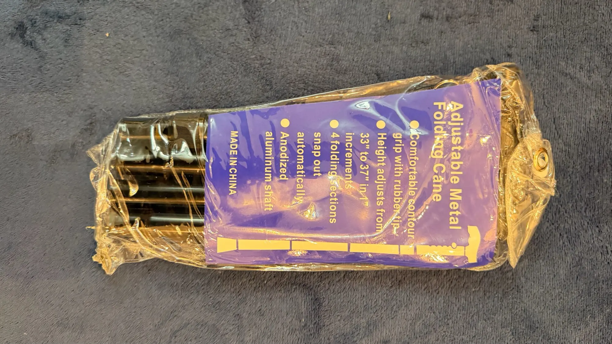Foto de un comprador: Bastón para adulto mayor plegable y ligero de 86,5 cm