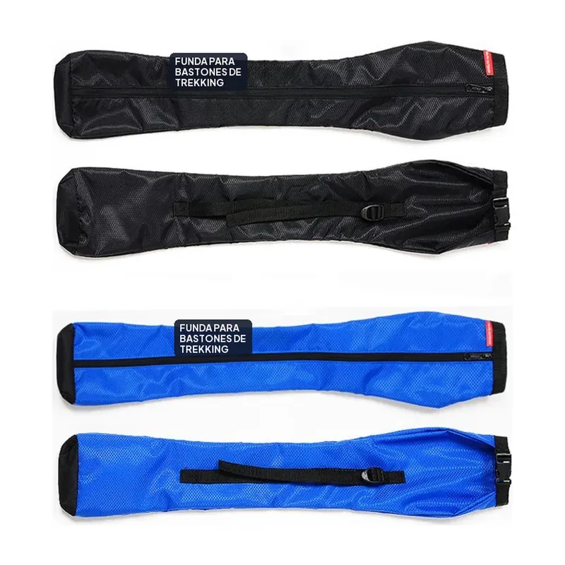 Bastón de trekking: funda plegable para guardar dos – Nailon y tela Oxford