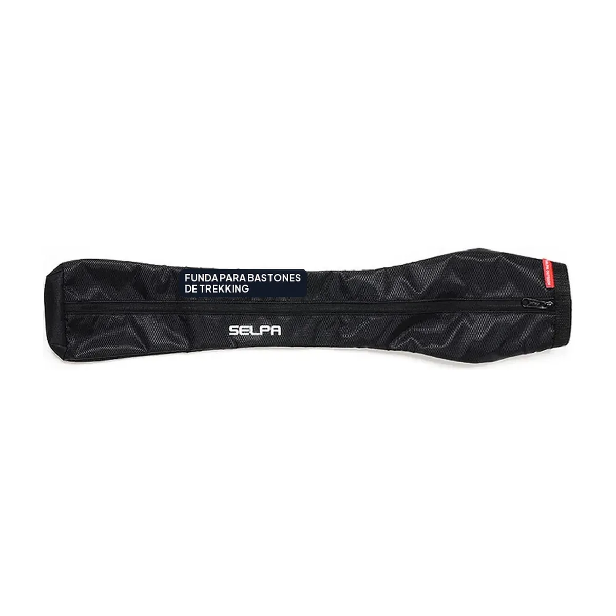Bastón de trekking: bolsa plegable de nailon para 2 bastones – negro