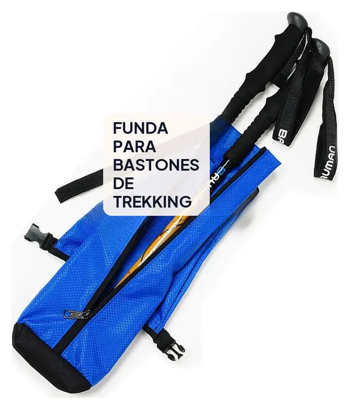 Bastón de trekking: bolsa plegable de nailon para 2 bastones