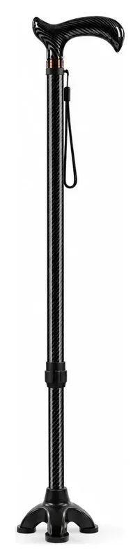 Bastón de viaje telescópico de fibra de carbono ultraligero, 68-93 cm