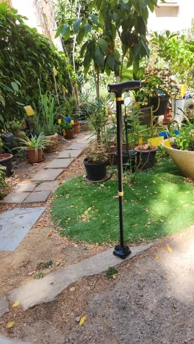 Foto de un comprador: Bastón ajustable para adulto mayor con apoyo amortiguado