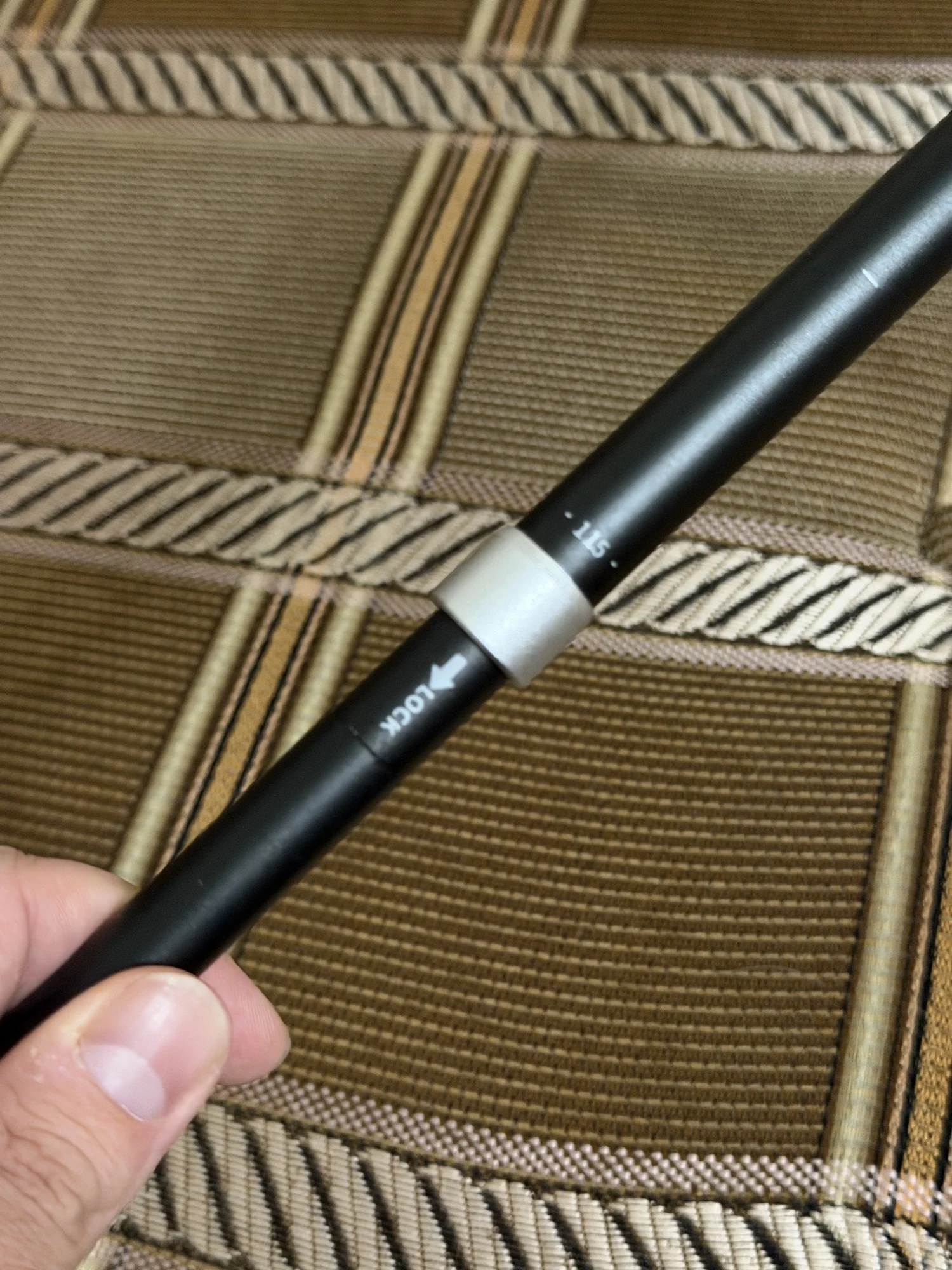 Foto de un comprador: Bastón de trekking de fibra de carbono en cinco secciones