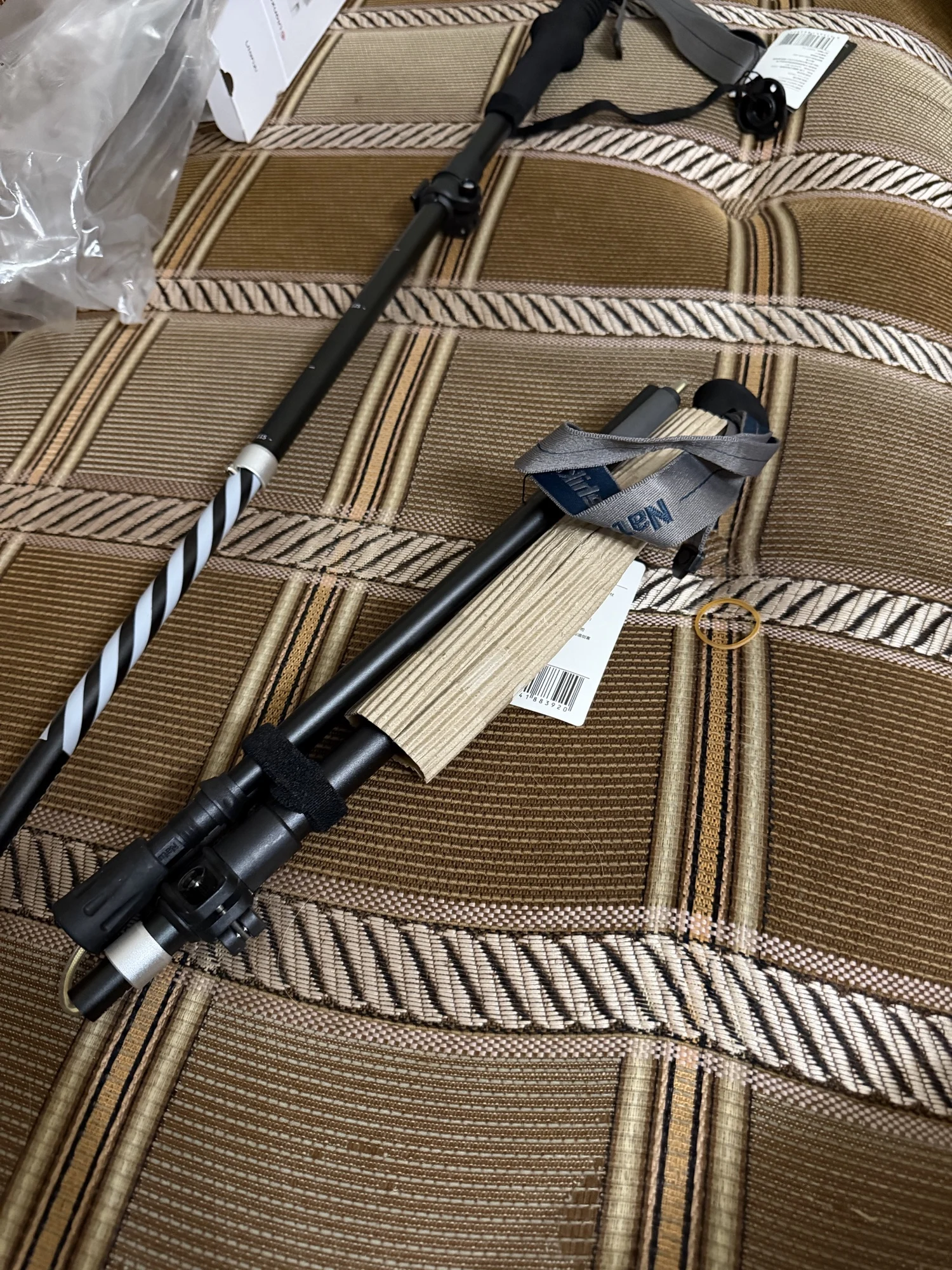 Foto de un comprador: Bastón de trekking de fibra de carbono en cinco secciones