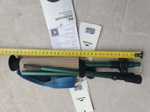 Foto de un comprador: Bastón de trekking de fibra de carbono en cinco secciones