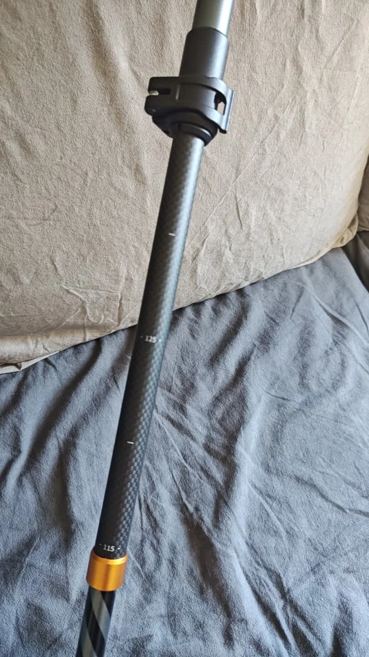 Foto de un comprador: Bastón de trekking de fibra de carbono en cinco secciones
