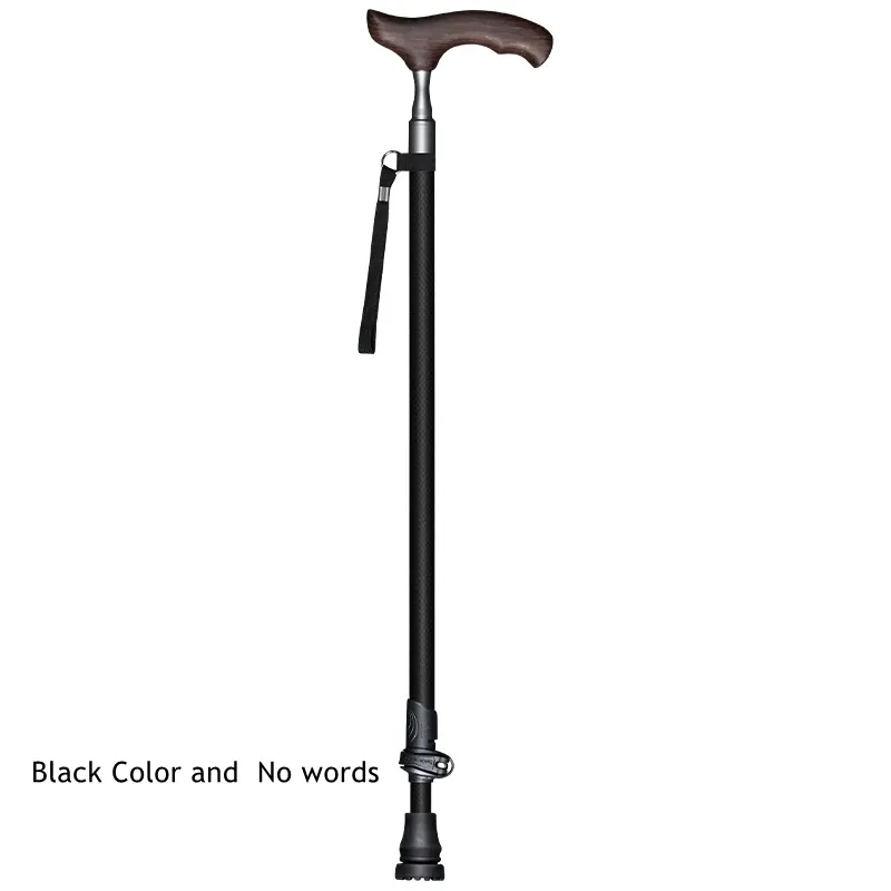 Bastones para caminar con mango en T de madera – noir pure