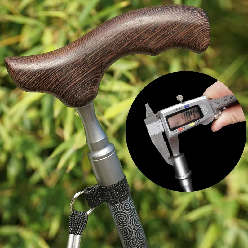 Bastones para caminar con mango en T de madera – vue 4