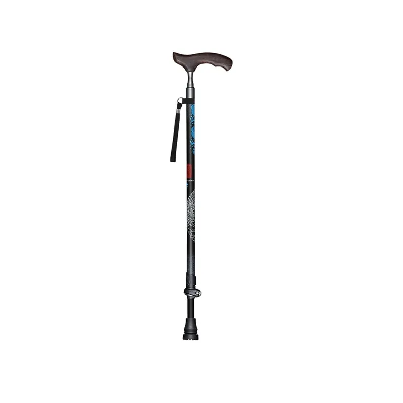 Bastones para caminar con mango en T de madera – negro