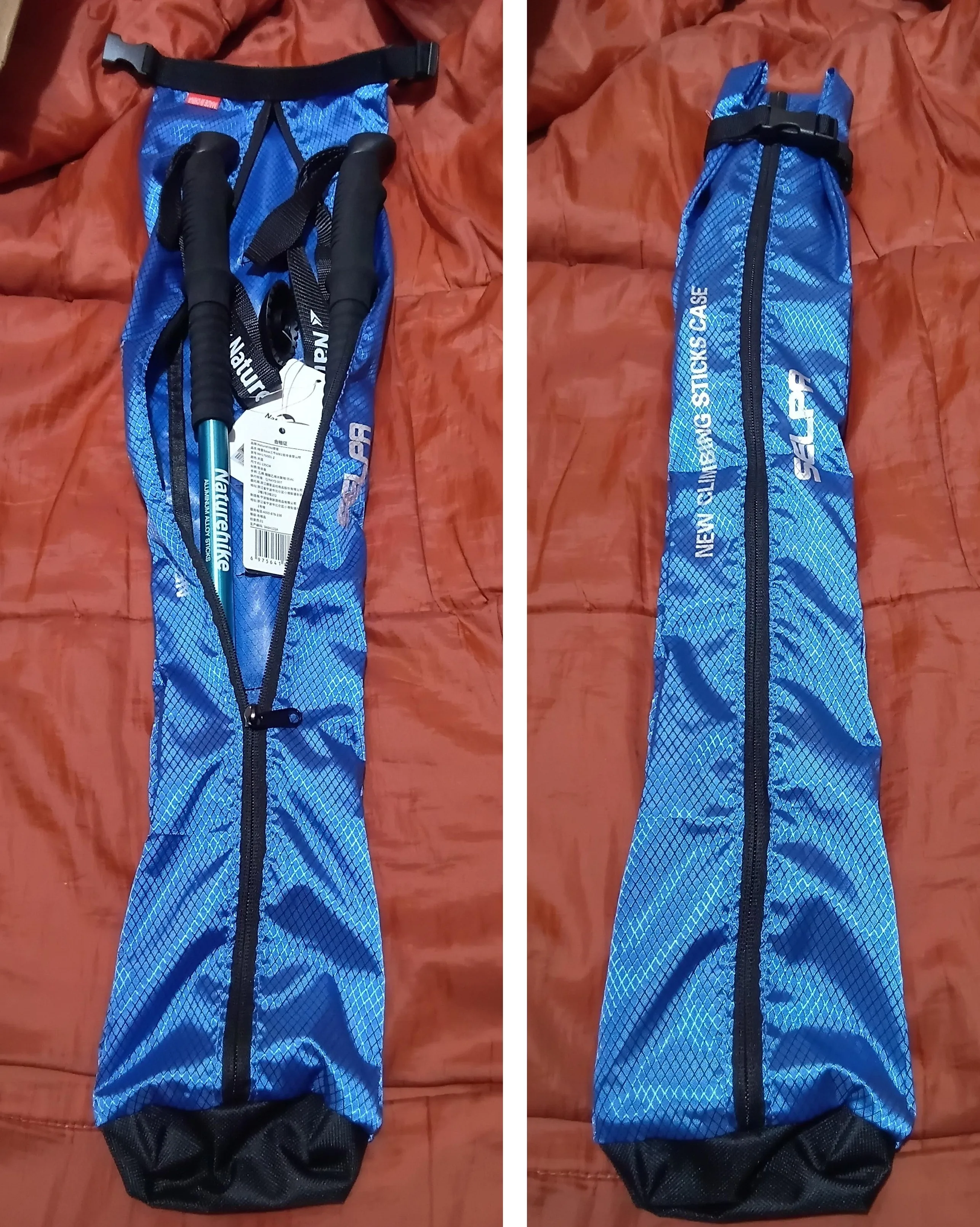 Foto de un comprador: Bastón de trekking: funda plegable para guardar dos