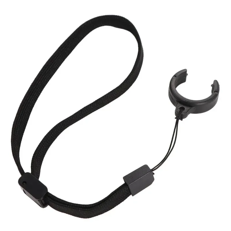 Correa de muñeca negra de nylon para bastones – Compatibilidad por diámetro