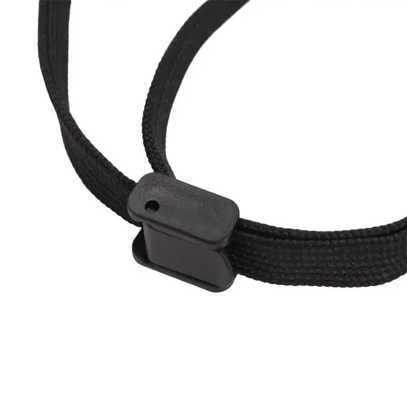 Correa de muñeca negra de nylon para bastones – Fija la hebilla