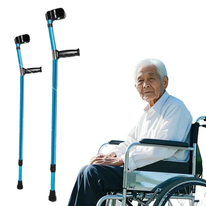Muletas telescÃ³picas ajustables de aluminio y ABS – Compra individual o en par
