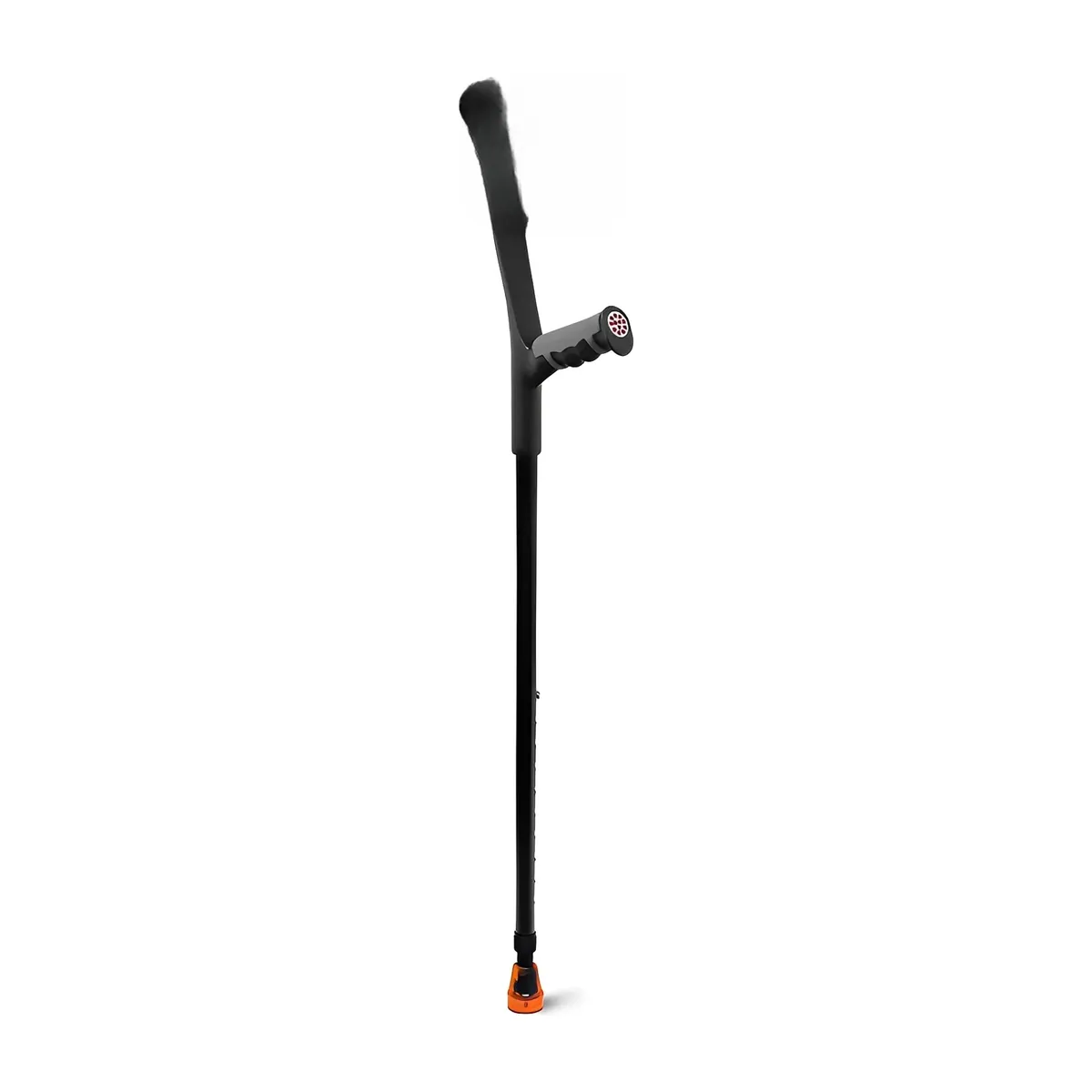 Muletas plegables y ajustables para adultos con brazalete – negro