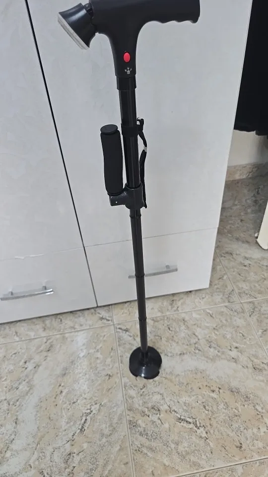 Foto de un comprador: Muletas plegables de aluminio con una o dos abrazaderas