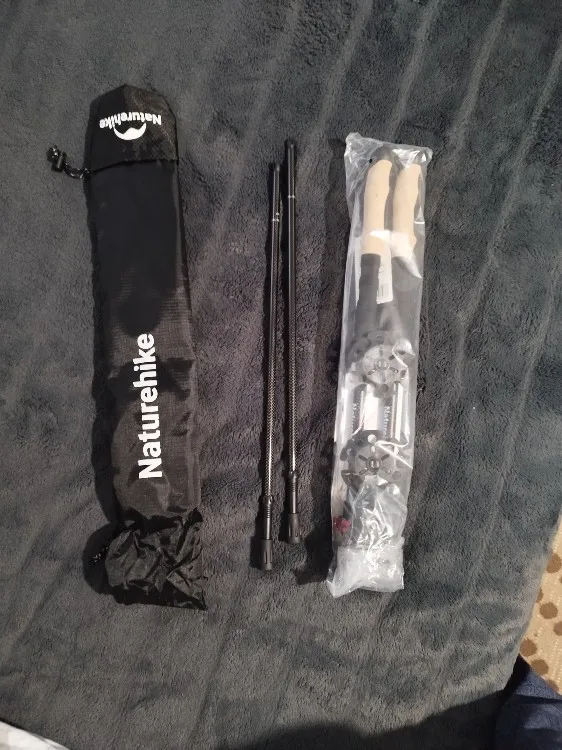 Foto de un comprador: Bastones de senderismo de fibra de carbono para tus rutas
