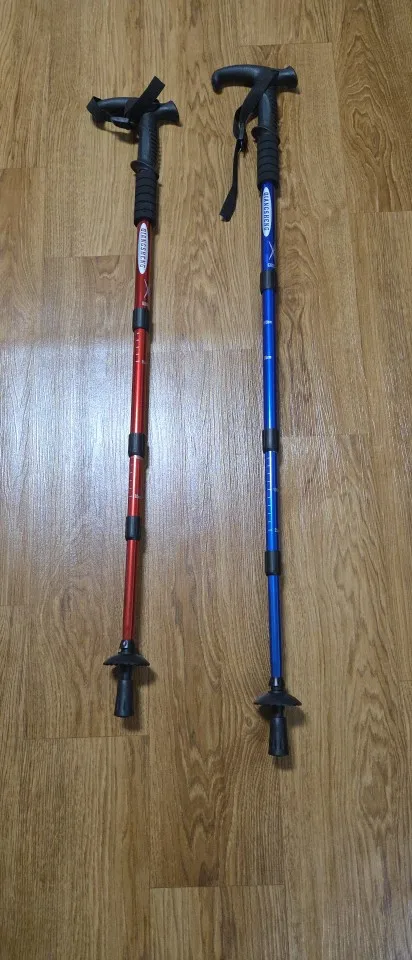 Foto de un comprador: Bastón plegable de 4 secciones para trekking, de 53 a 110 cm