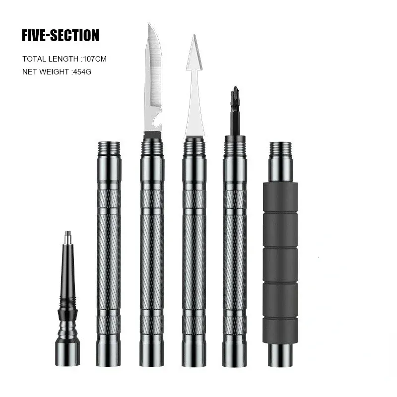 PDI GWOK bastones de trekking compactos y ligeros sistema – five joints