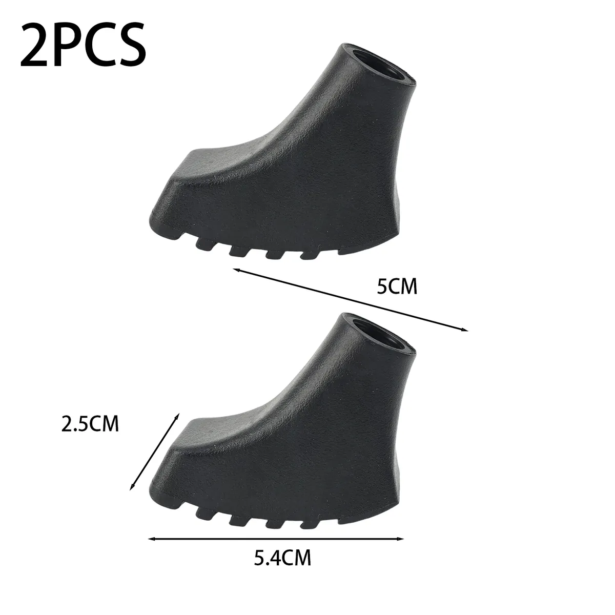 Protectores de puntas de bastón de trekking agarre antideslizante – lot de 2