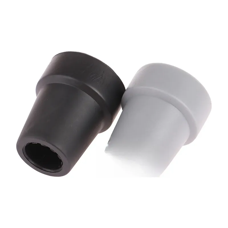 Regatón de goma antideslizante para bastón y muleta, 19 mm – Goma TPR y núcleo de acero